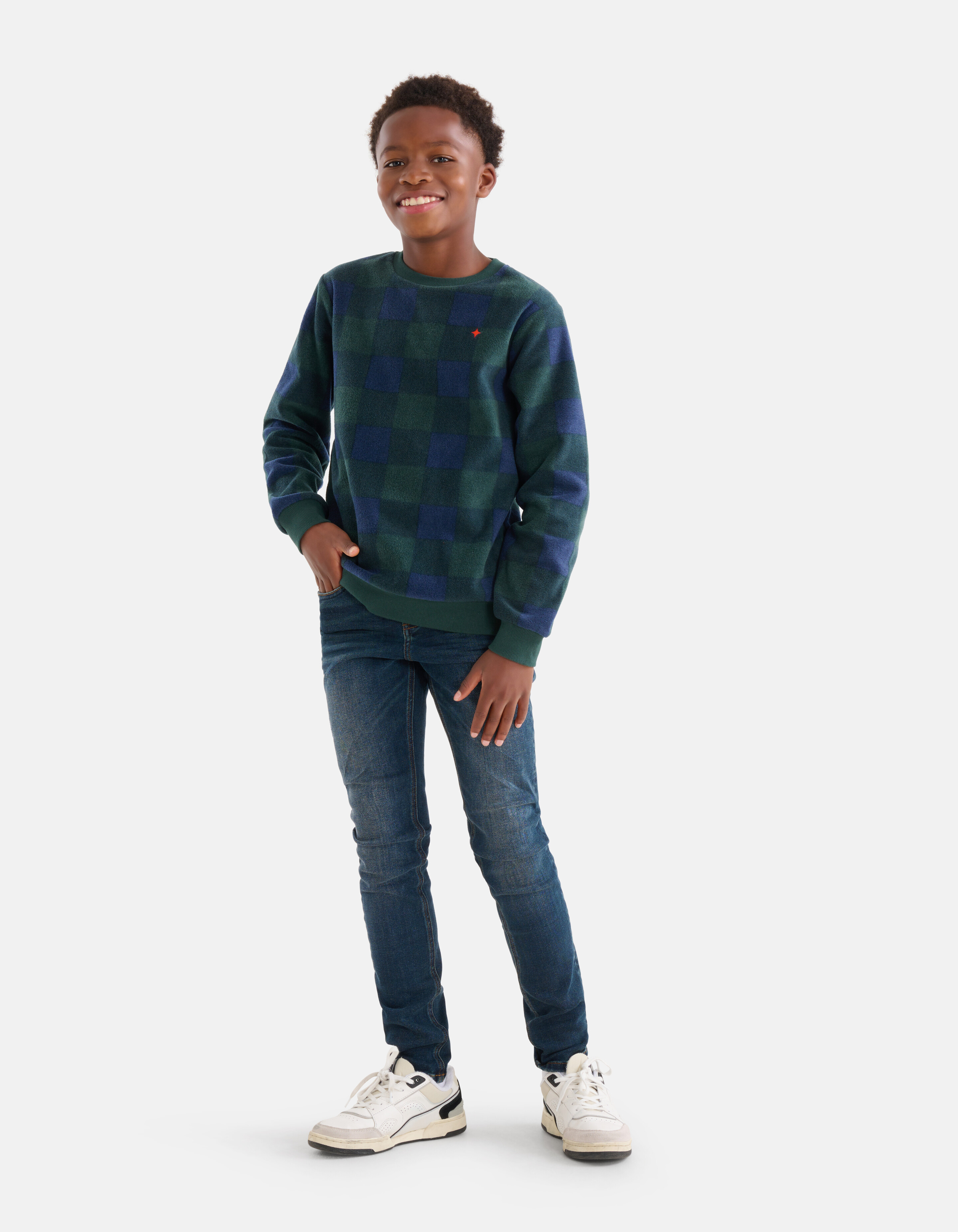 Fleecepullover Dunkelgrün SHOEBY BOYS