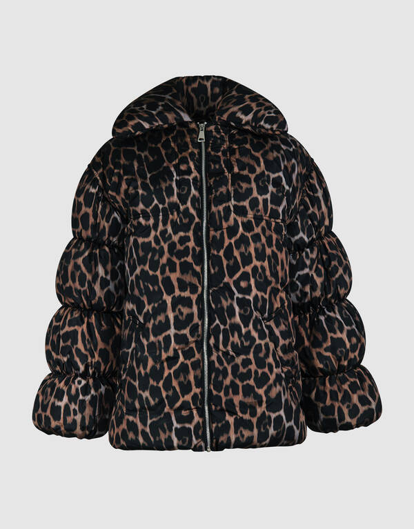 Leoparden-Steppjacke Braun SHOEBY WOMEN