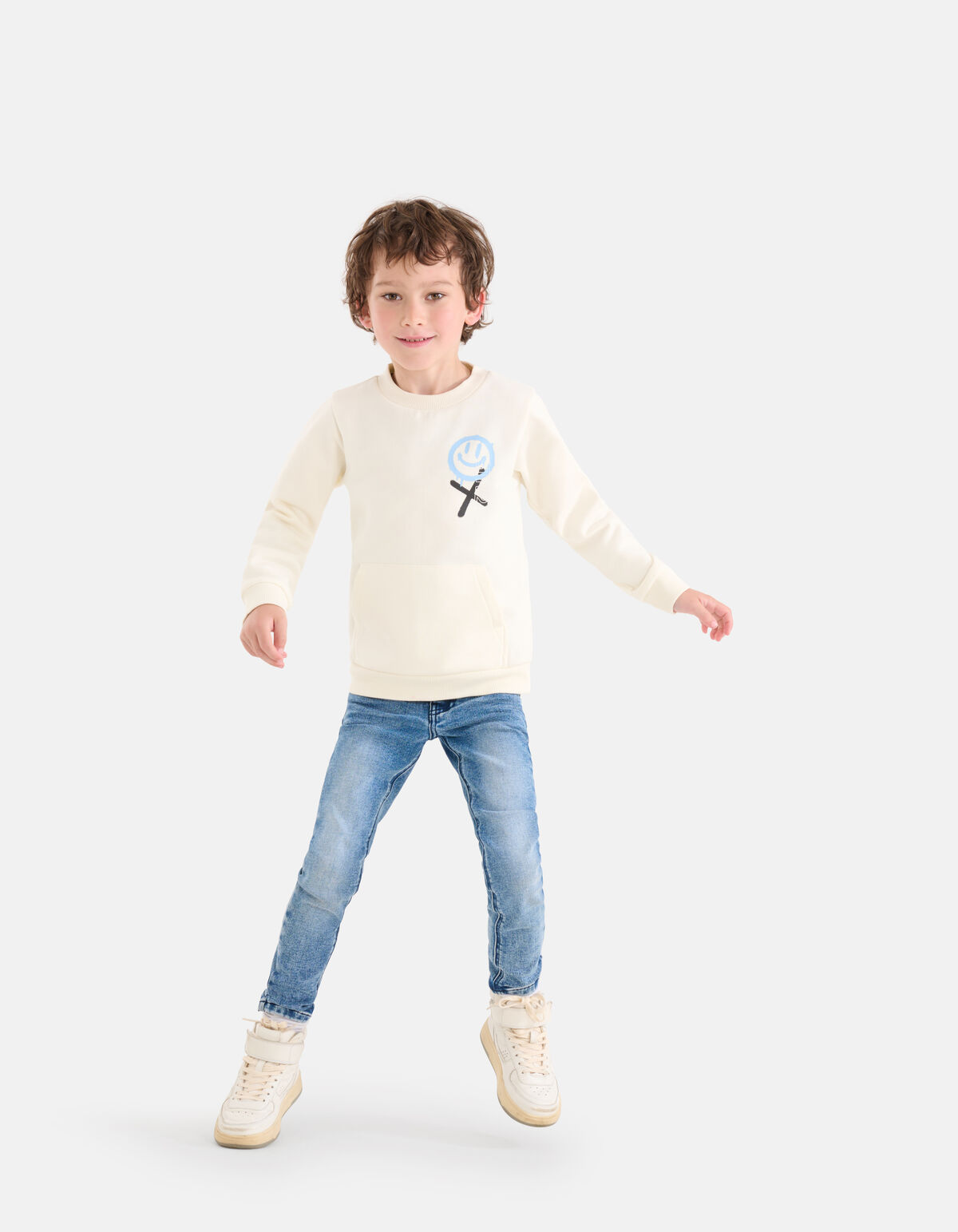 Smiley-Pullover Off White SHOEBY BOYS