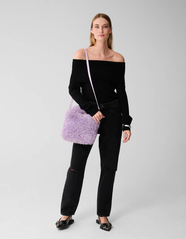 Fluffy Fur Tasche Lila SHOEBY ACCESSOIRES