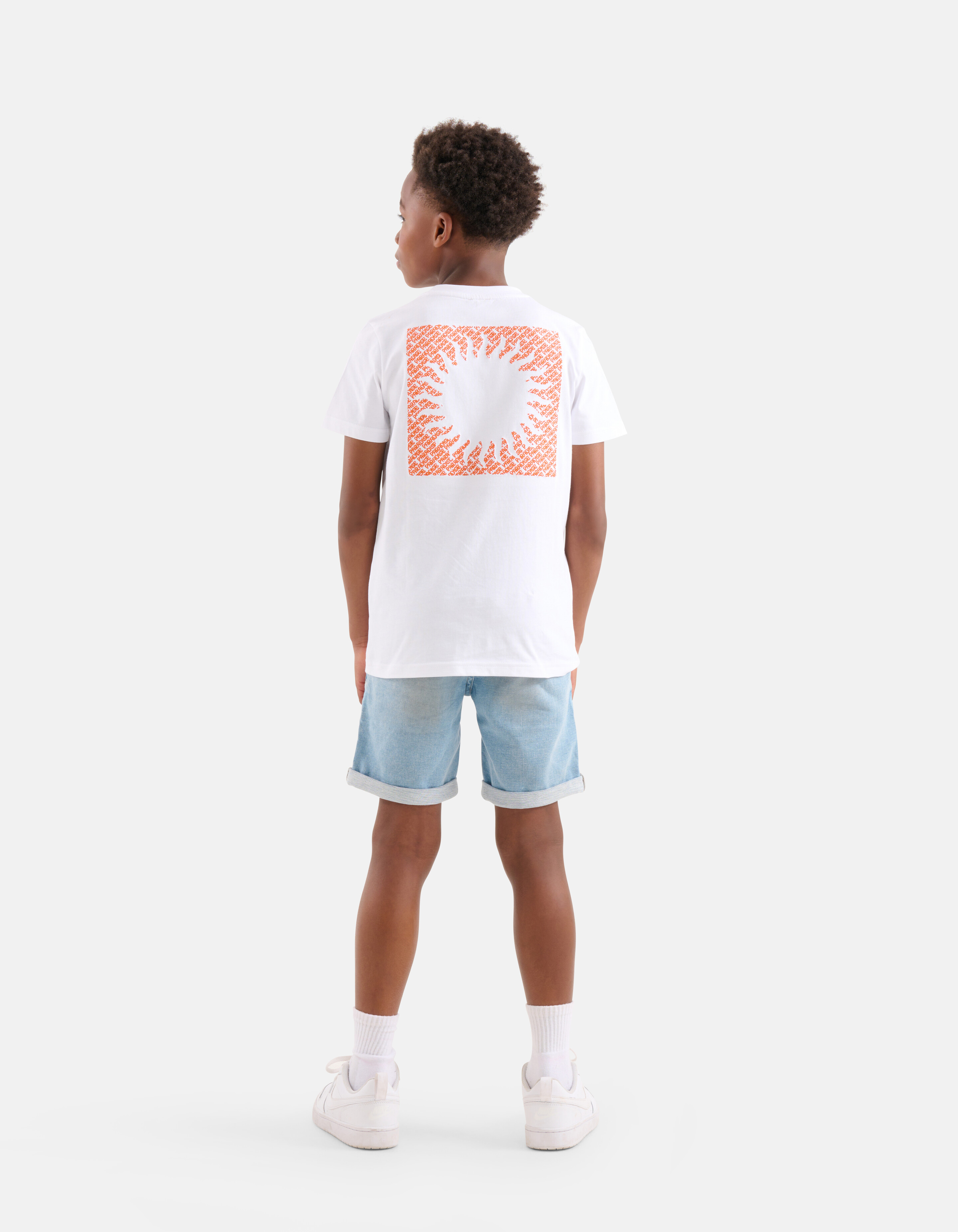 Stickerei-T-Shirt Weiß SHOEBY BOYS