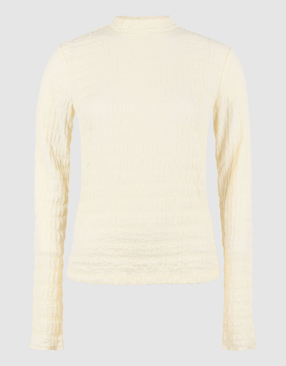 Struktur Langarmshirt Top Gebrochen Weiß SHOEBY WOMEN