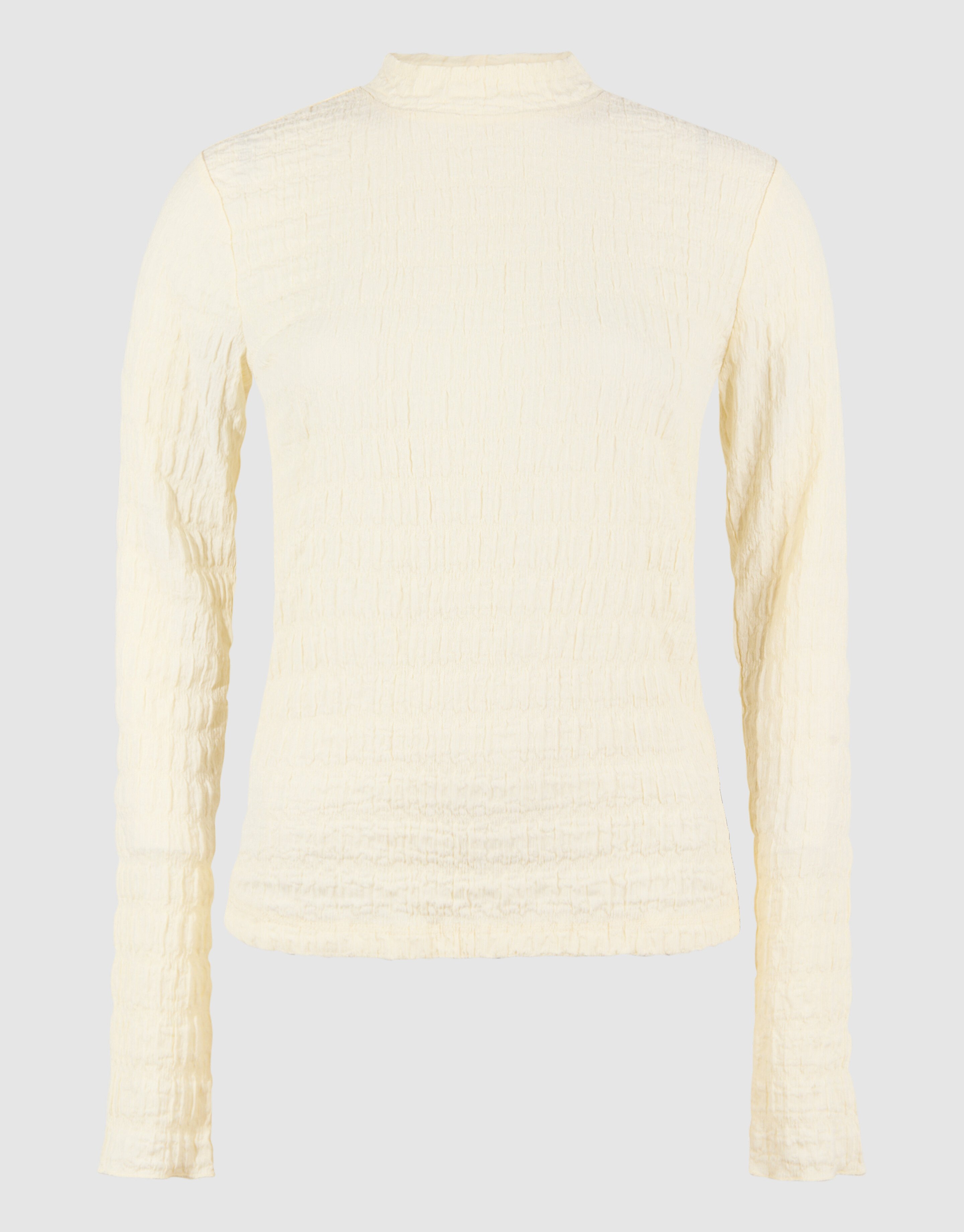 Struktur Langarmshirt Top Gebrochen Weiß SHOEBY WOMEN