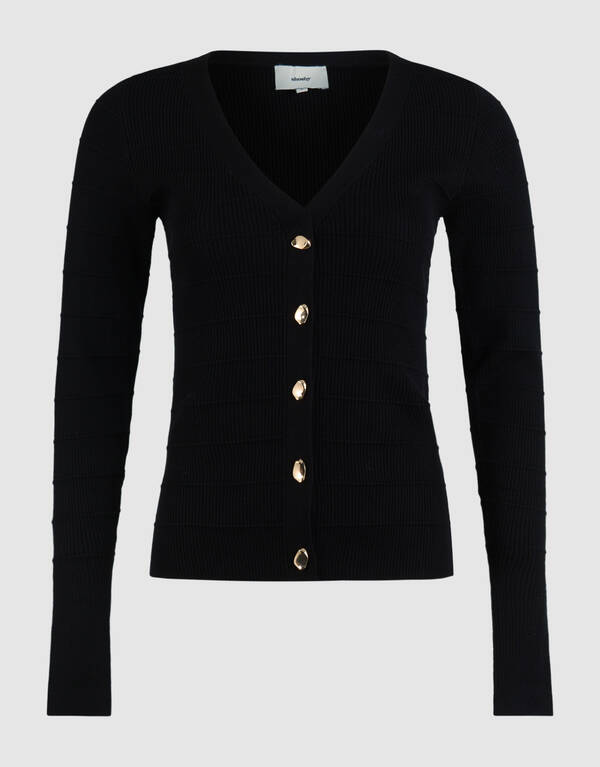 Knopfweste Schwarz SHOEBY WOMEN