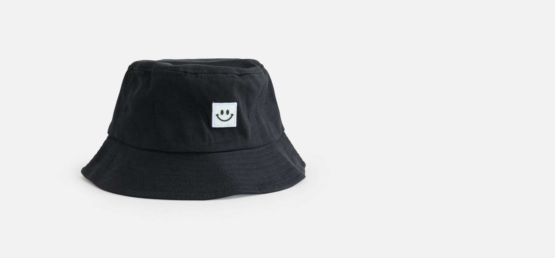 Smiley Bucket Hoed Zwart SHOEBY ACCESSOIRES