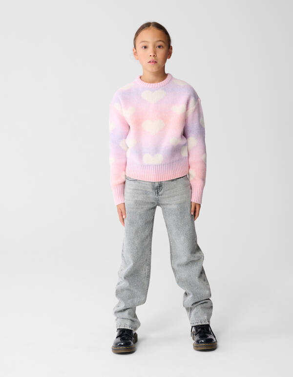 Herz Strickpullover Rosa SHOEBY GIRLS