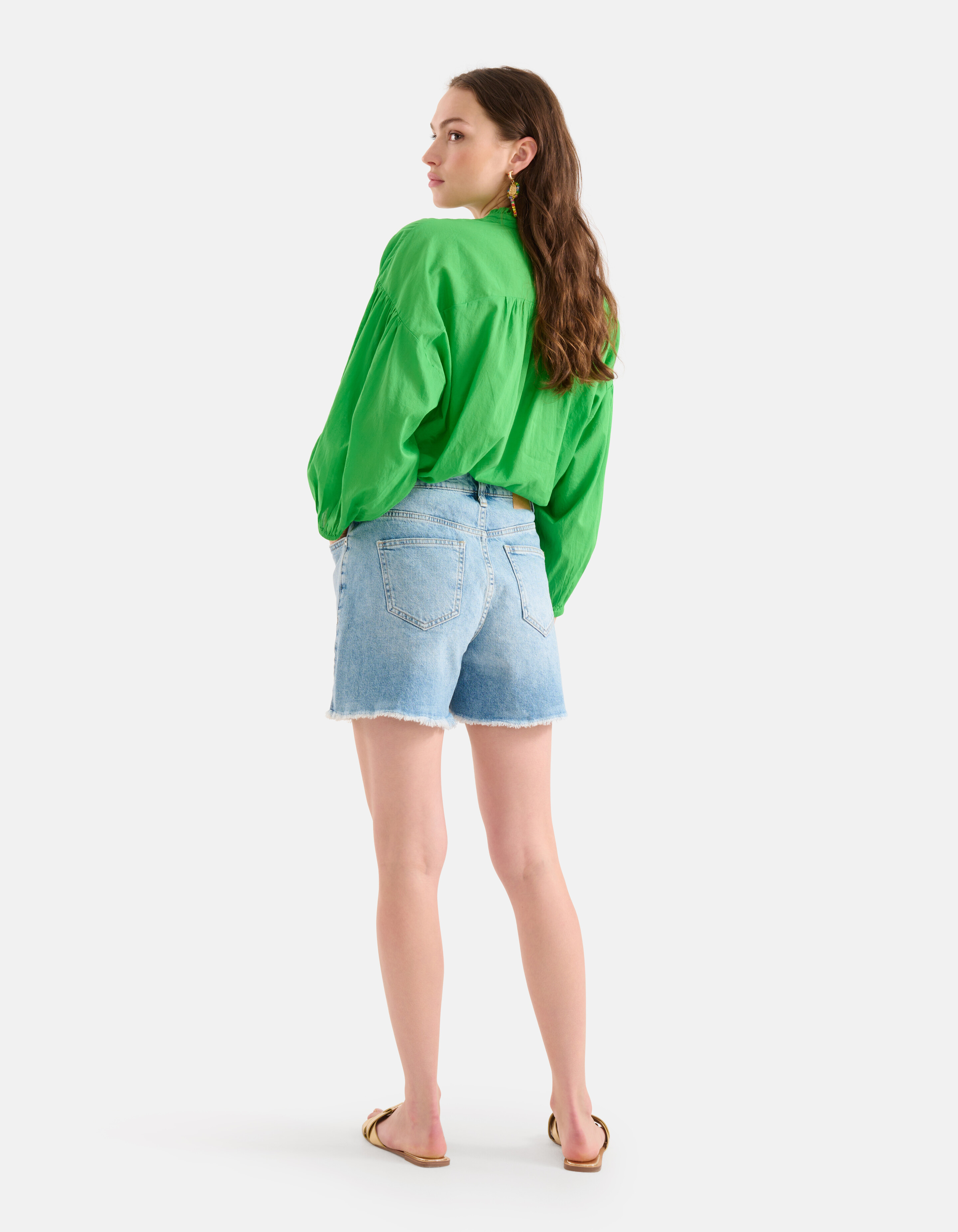 Tapered Fit Denim Short gebleicht SHOEBY WOMEN