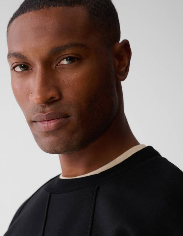 Cord Artwork Pullover Schwarz SHOEBY MEN