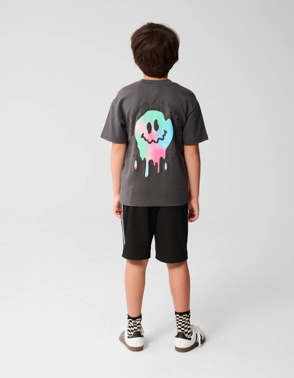 Farbe Smiley-T-Shirt Dunkelgrau SHOEBY BOYS