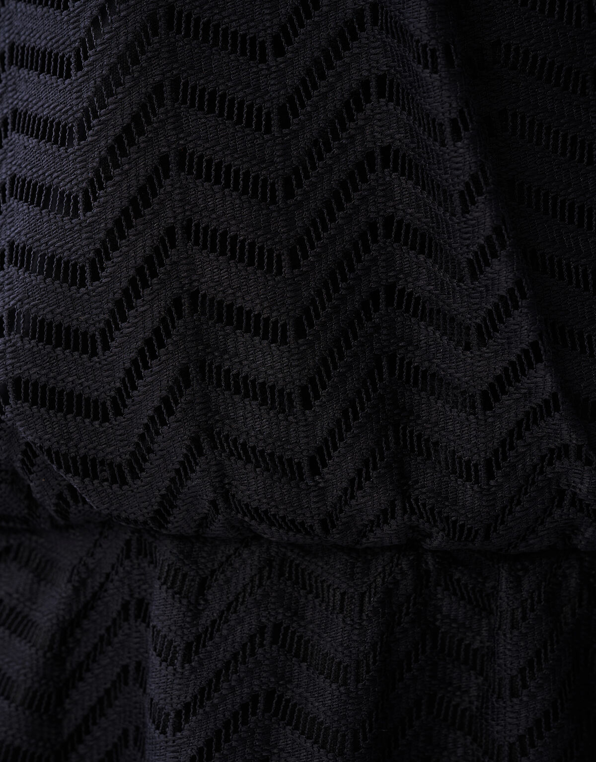 Zickzack Spitzenminikleid Schwarz SHOEBY WOMEN