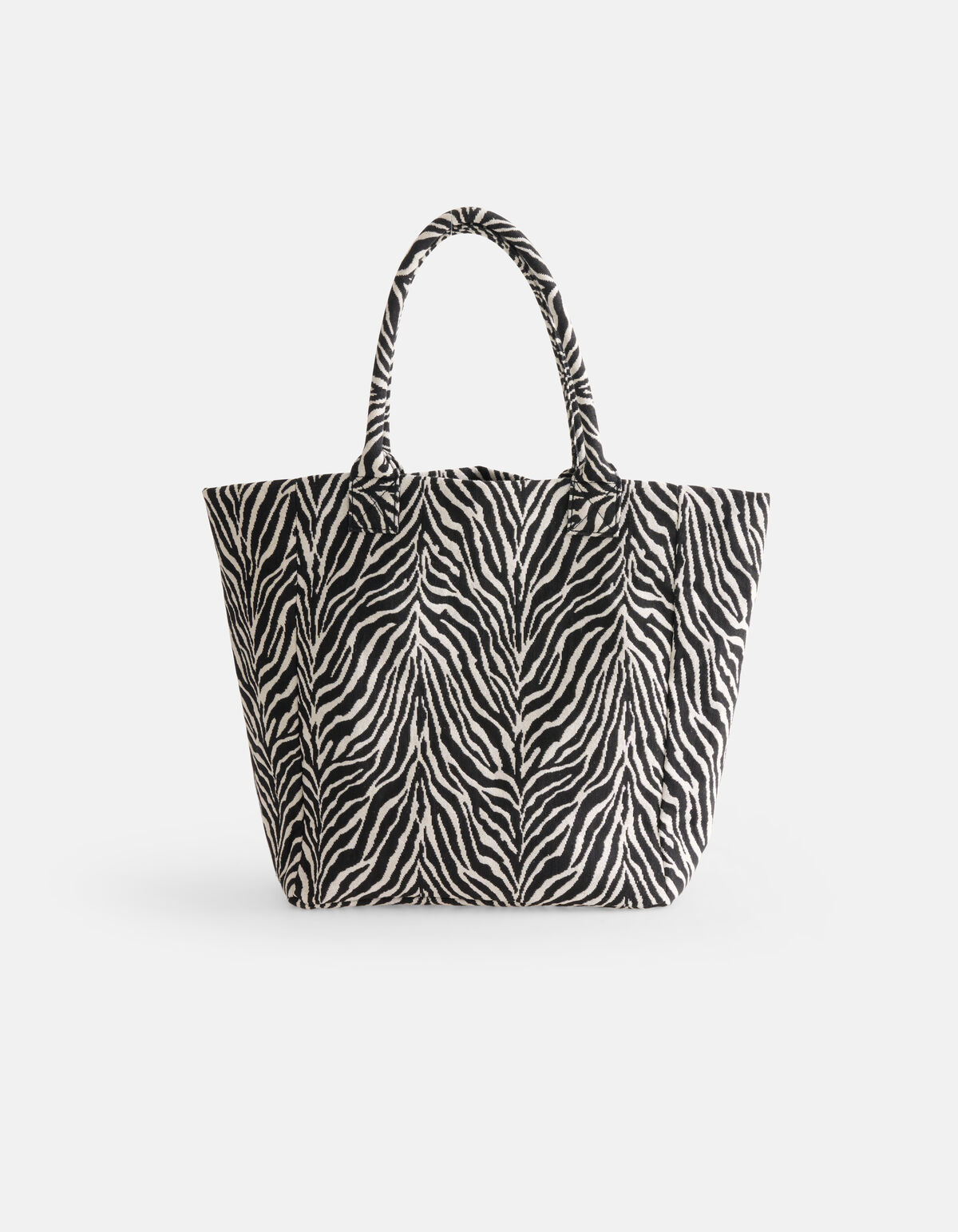 Zebra-Jacquard-Tasche Schwarz/Weiß SHOEBY ACCESSOIRES