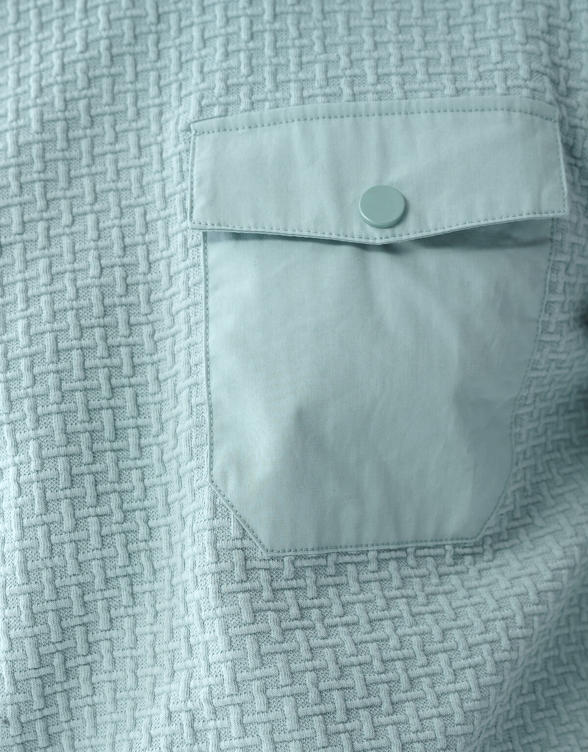 Struktur-Taschen-Pullover Blau SHOEBY MEN