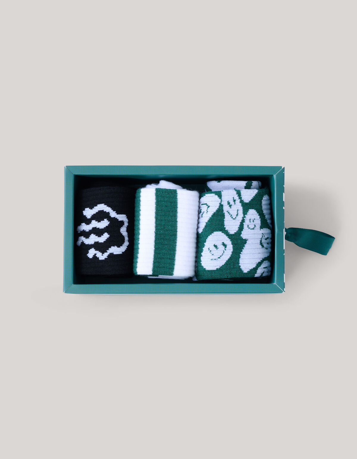 Geschenkbox Socken Dunkelgrün SHOEBY ACCESSOIRES