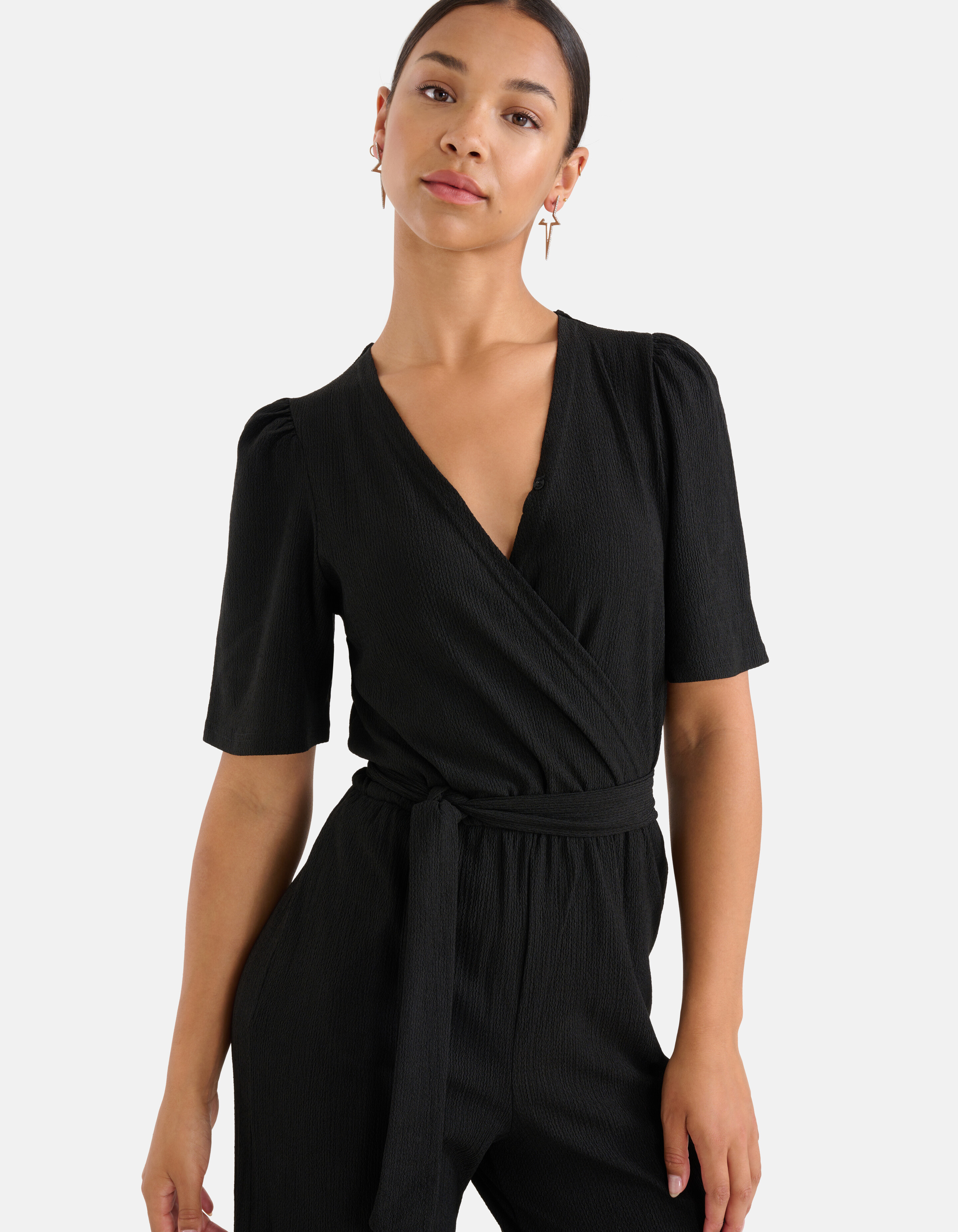 Crinkle-Overall Schwarz SHOEBY WOMEN
