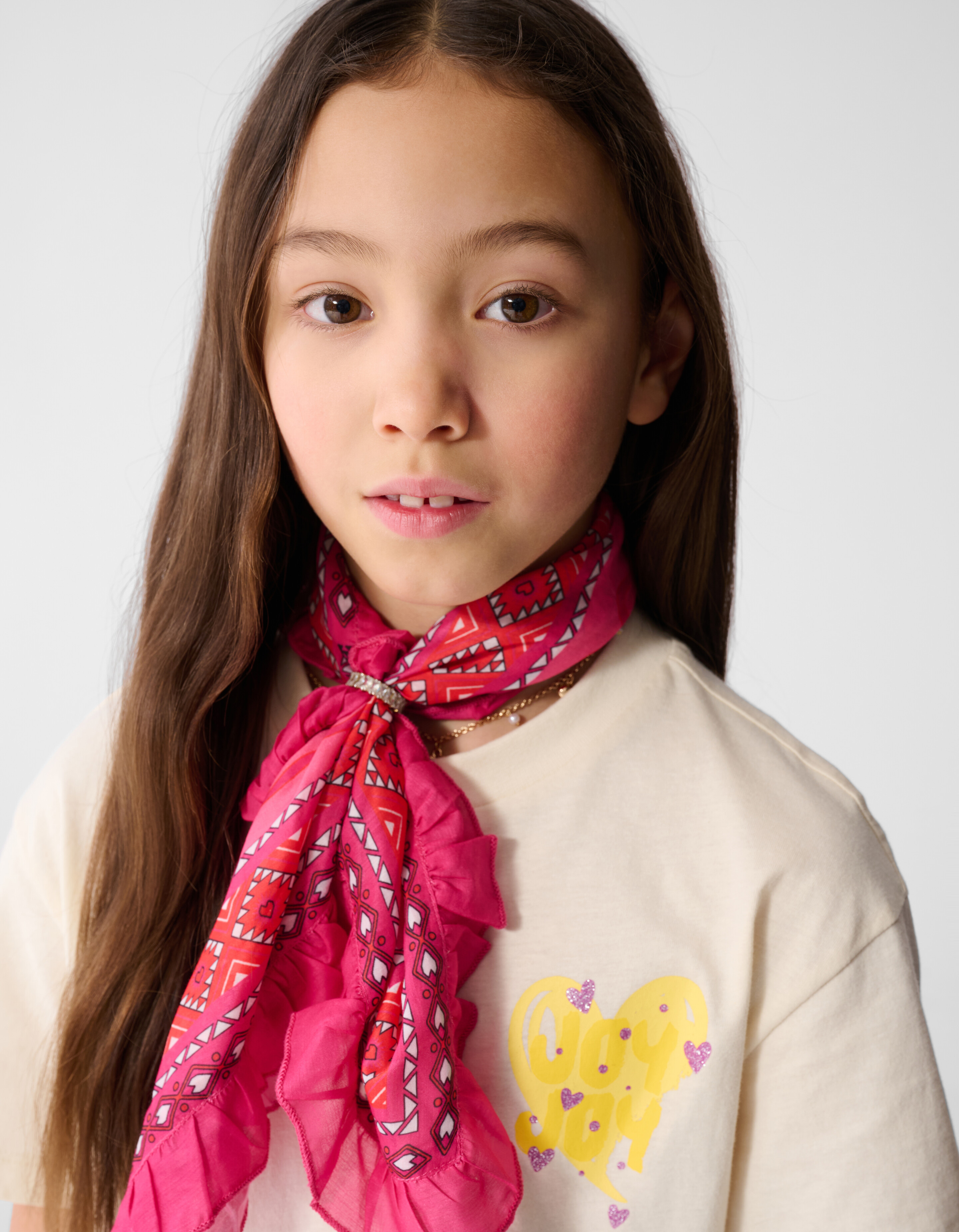 Joy Artwrok T-Shirt Gebrochenes Wei&szlig; SHOEBY GIRLS