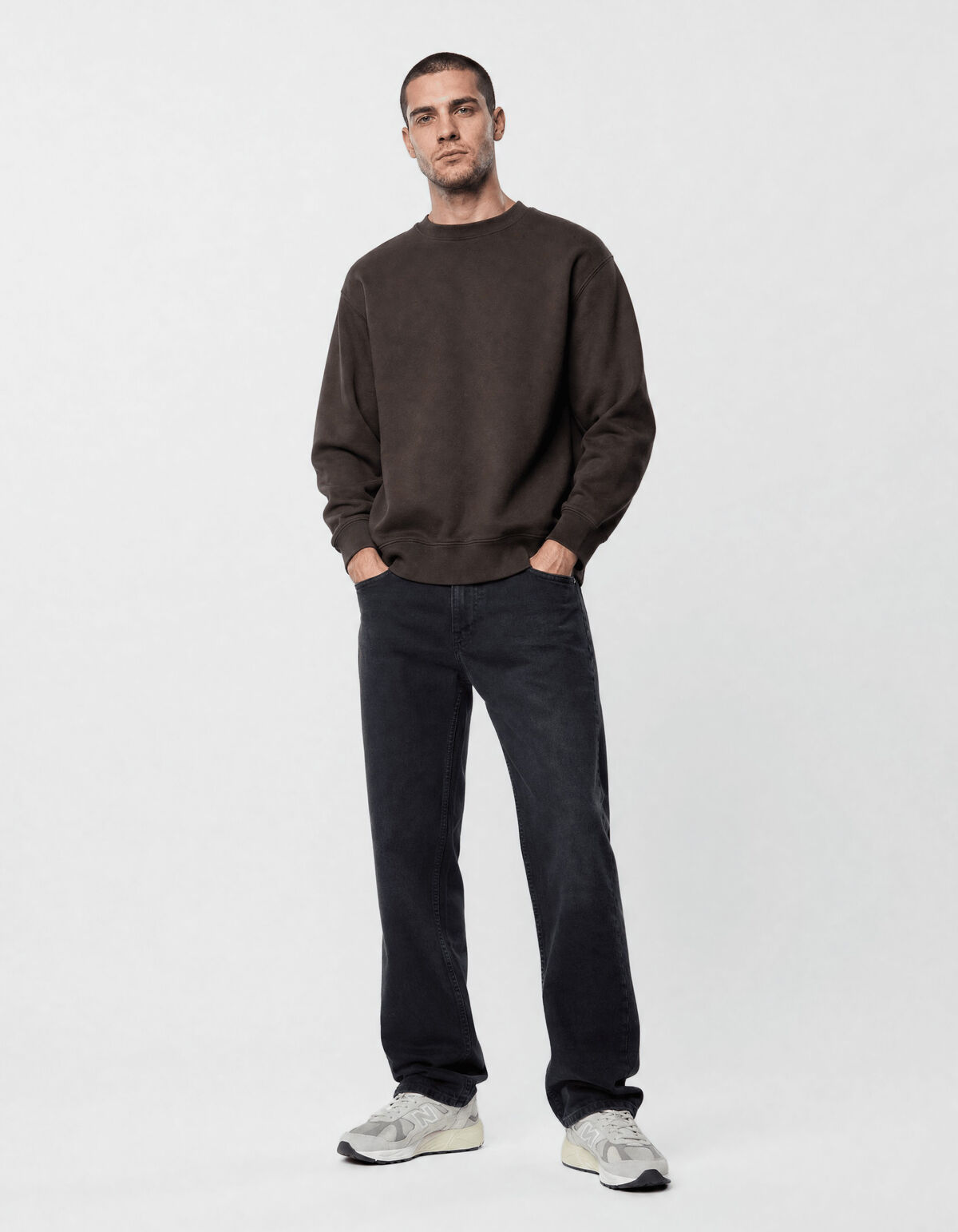 Moderne Straight-Fit-Jeans Schwarz Gr&ouml;&szlig;e 34 SHOEBY MEN