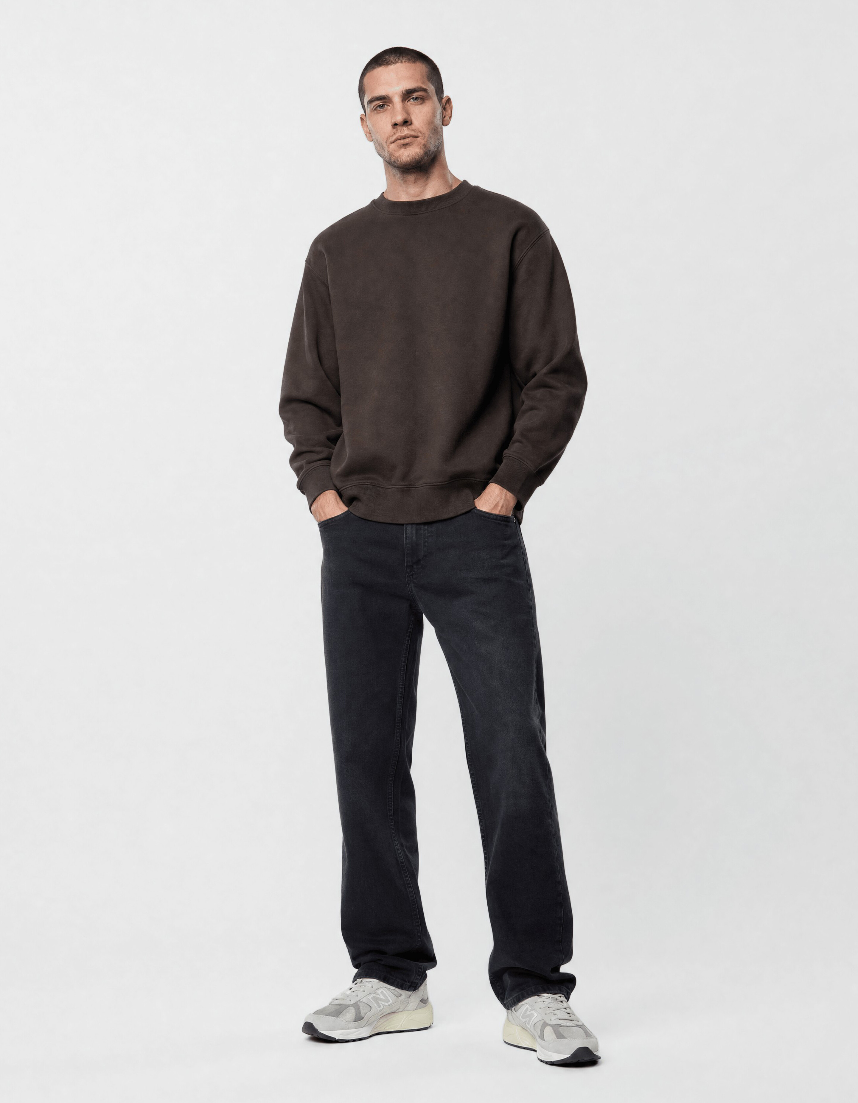 Moderne Straight-Fit-Jeans Schwarz Gr&ouml;&szlig;e 34 SHOEBY MEN