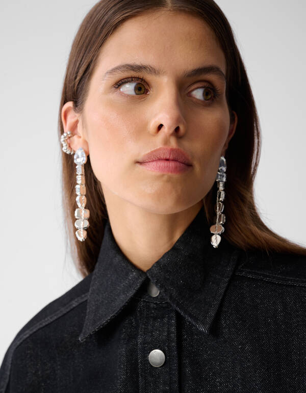 Sandelofen Denim Bluse Schwarz SHOEBY WOMEN