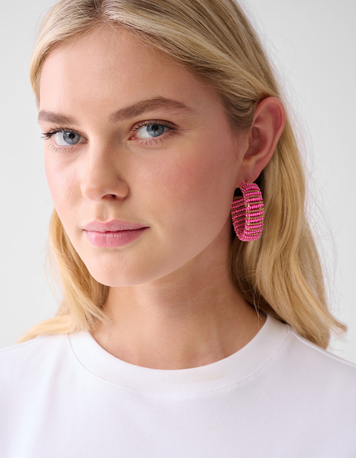 Perlenohrringe Rosa SHOEBY ACCESSOIRES