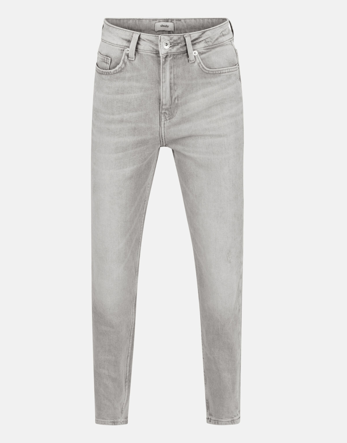 Tapered Fit Jeans Hellgrau SHOEBY WOMEN