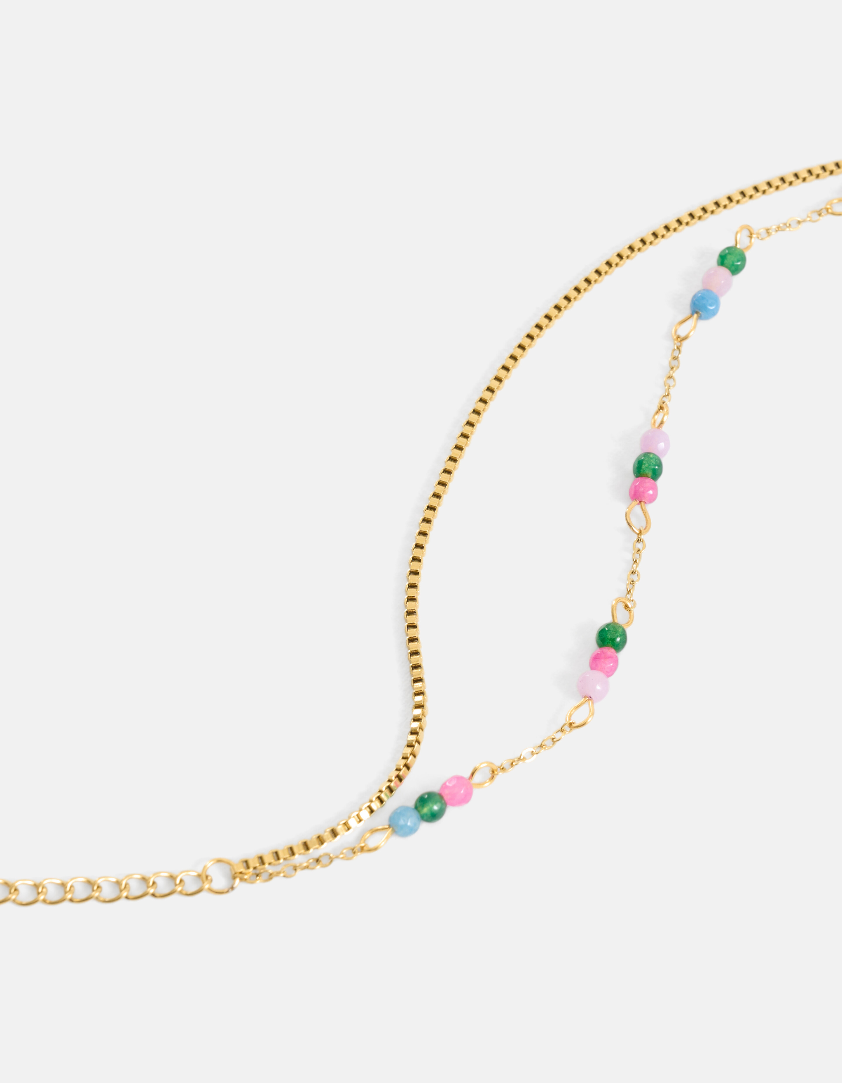 Doppelketten-Armband Gold SHOEBY ACCESSOIRES