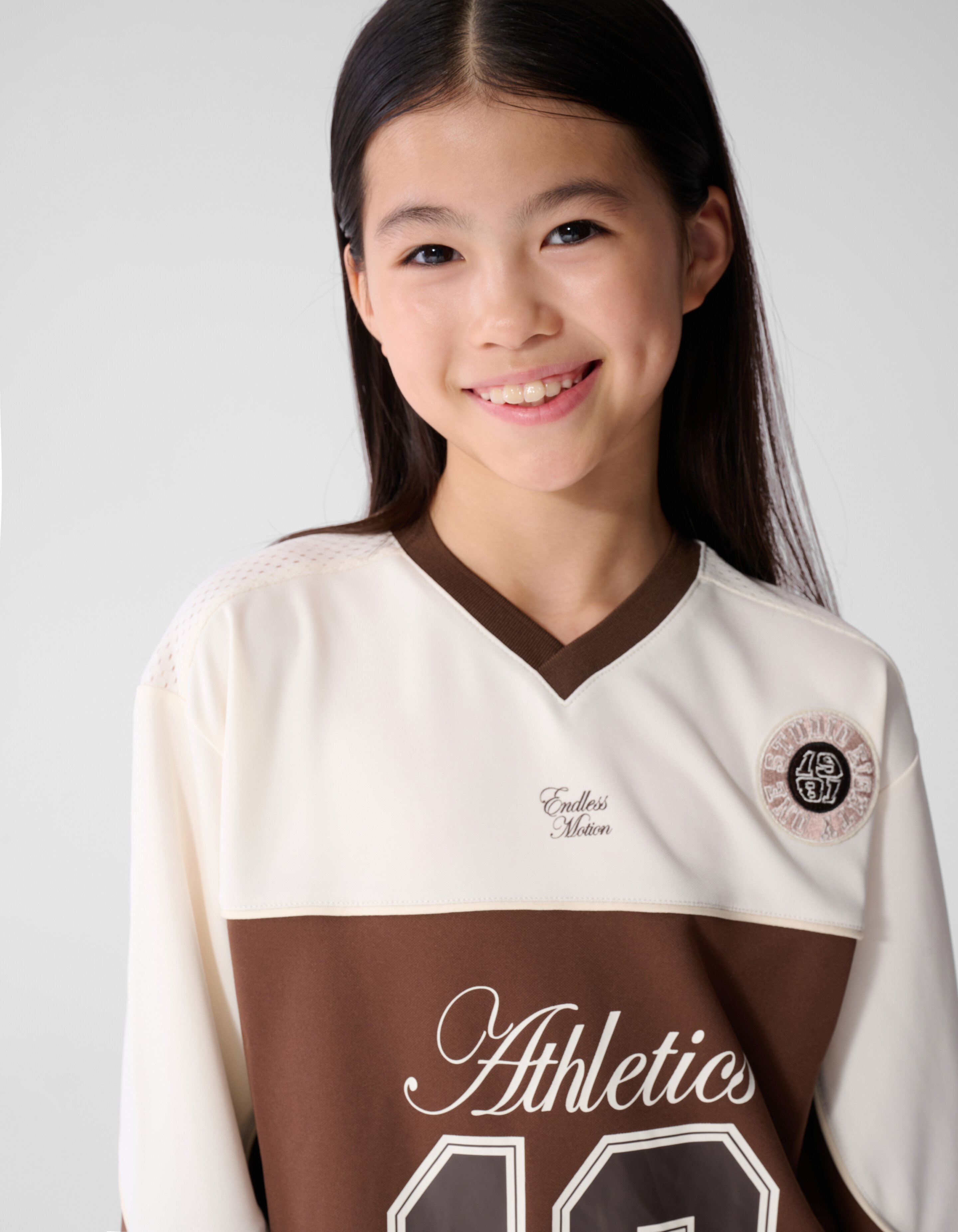 Sportliches Jersey-Longsleeve Braun SHOEBY GIRLS