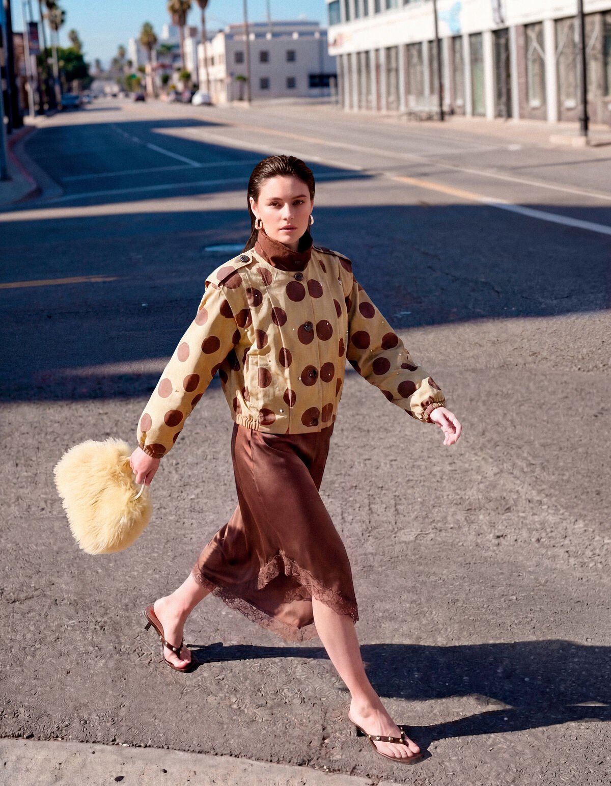 Studs Polkadot Jack Hellbraun SHOEBY WOMEN