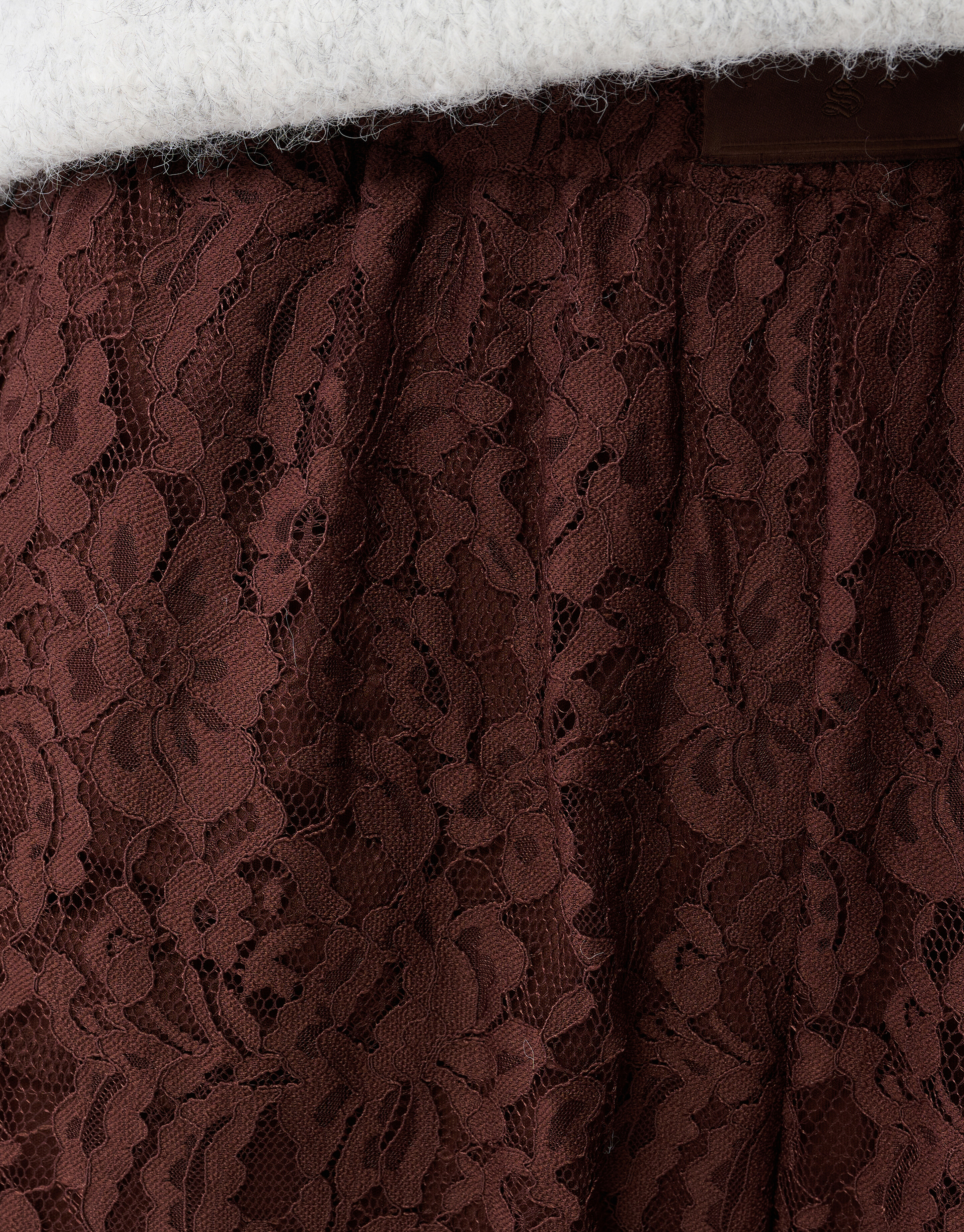 Braune Spitzenhose mit weitem Bein SHOEBY WOMEN