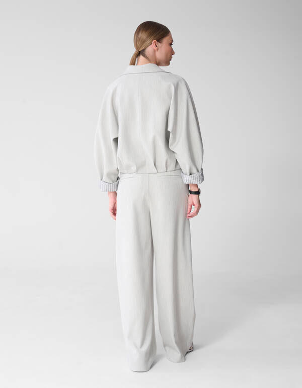 Weite Hosen Passform Hellgrau Von Mieke SHOEBY WOMEN