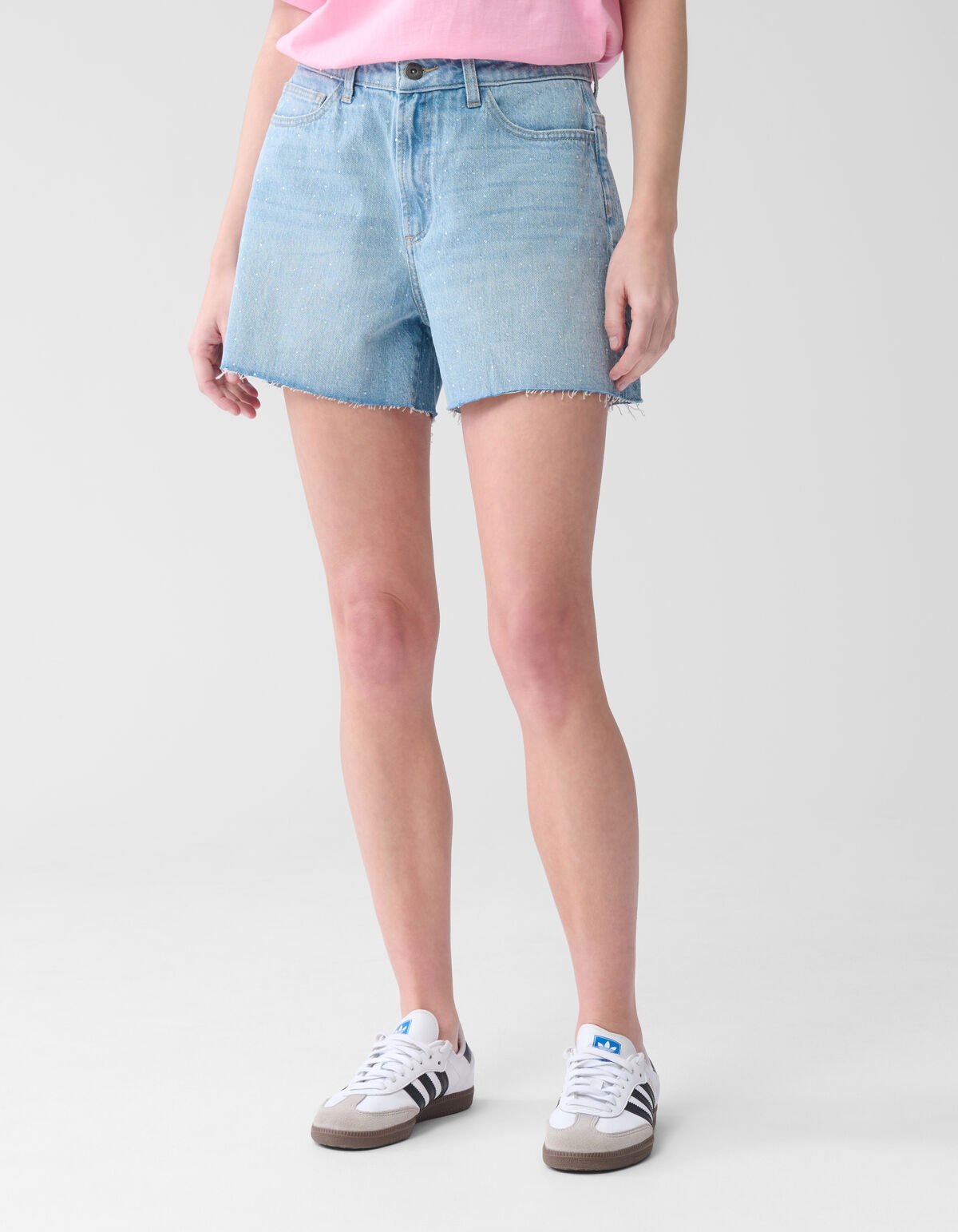 Strass Denim Short gebleicht SHOEBY WOMEN