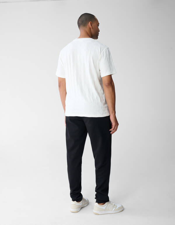 Jacquard Spark Logo T-Shirt Off-White SHOEBY MEN