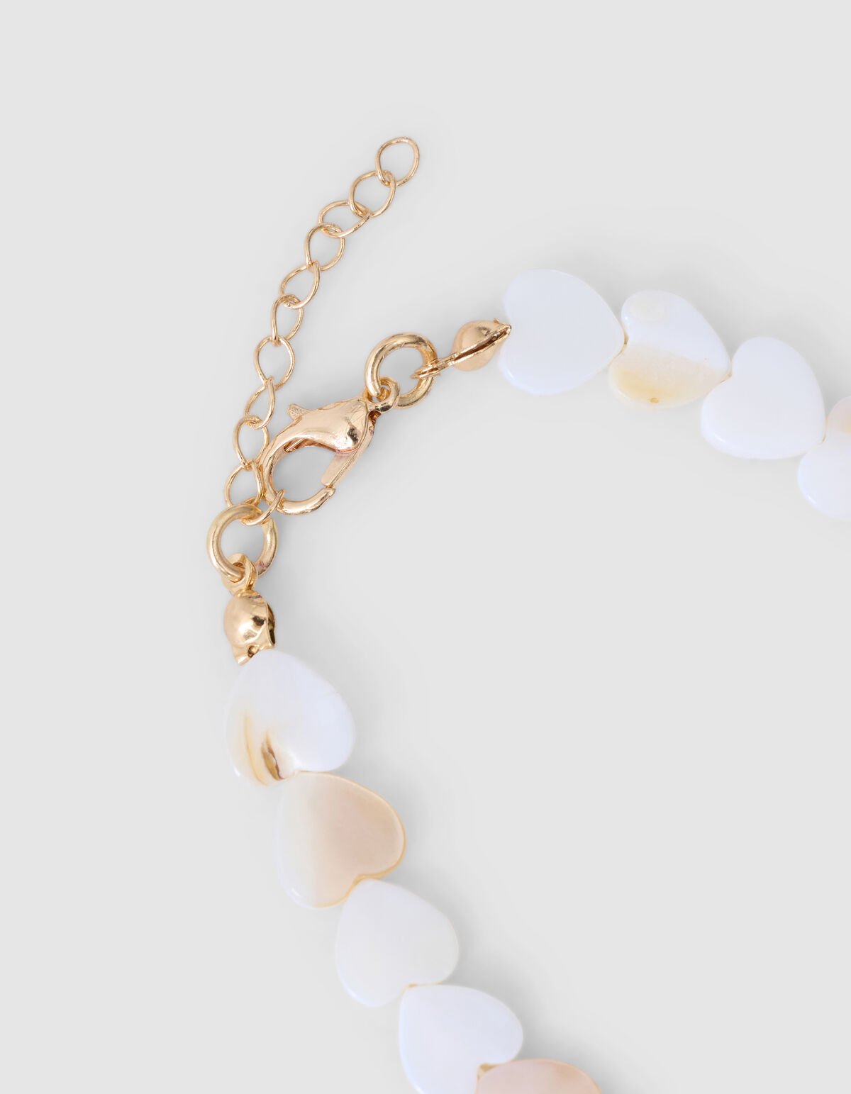 Perlen-Herz-Armband Weiß SHOEBY ACCESSOIRES