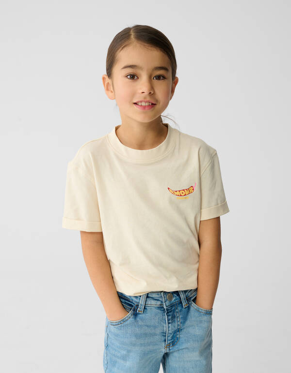 Pepper Artwork T-Shirt Off-White SHOEBY GIRLS