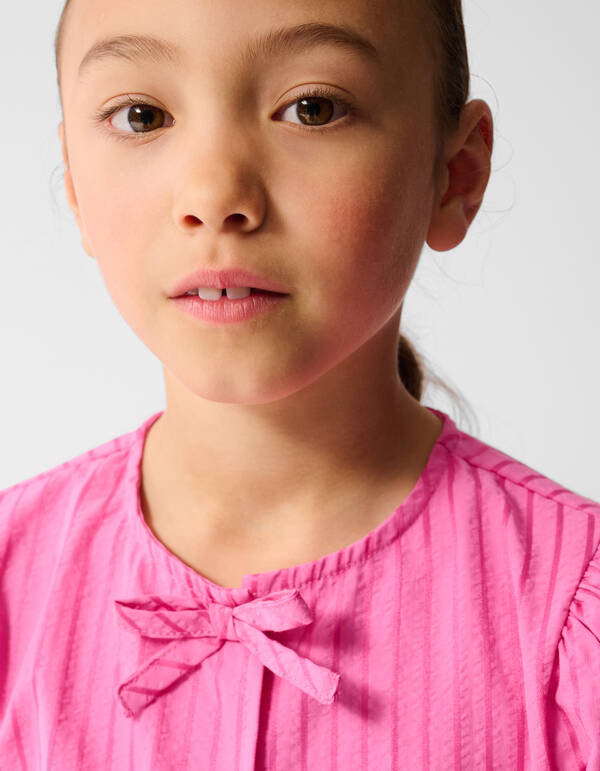 Gestreiftes Schleifentop Rosa SHOEBY GIRLS