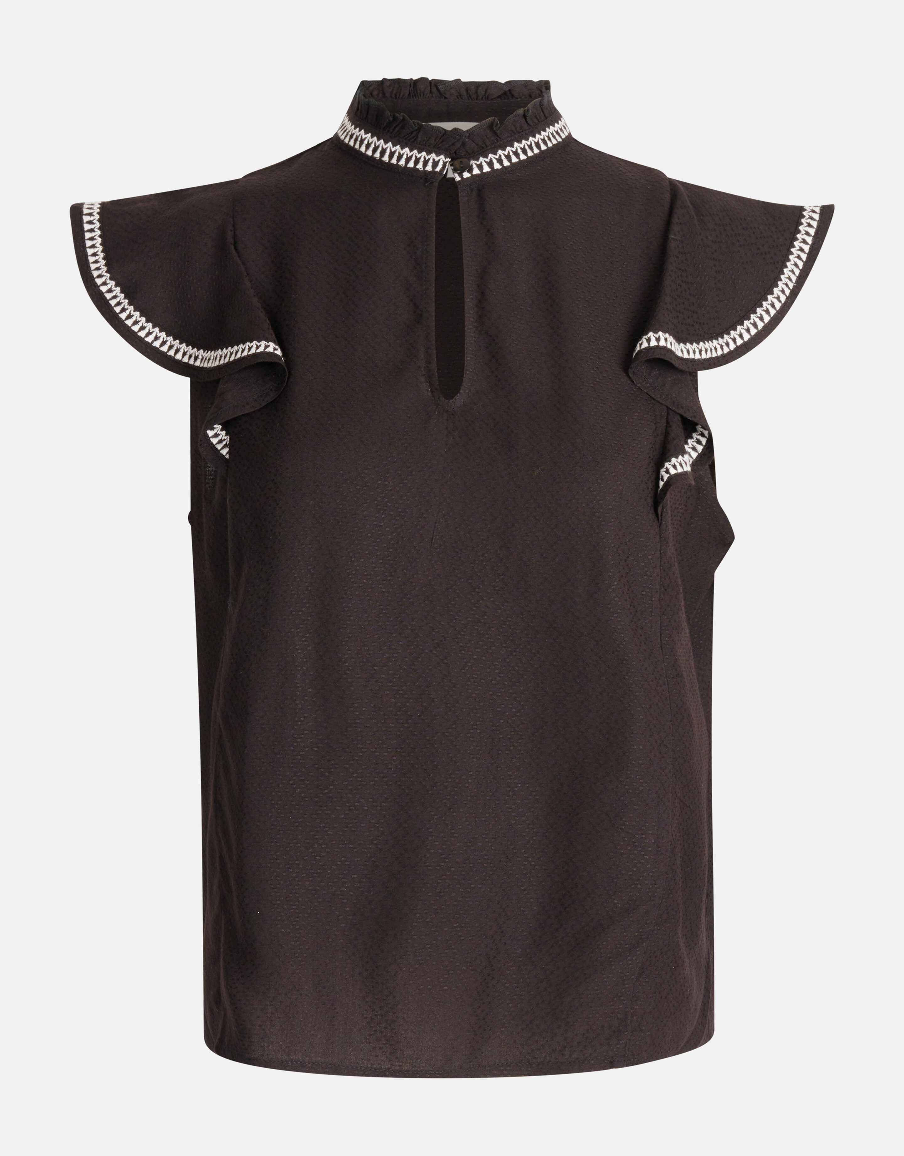 Besticktes Top Schwarz SHOEBY WOMEN