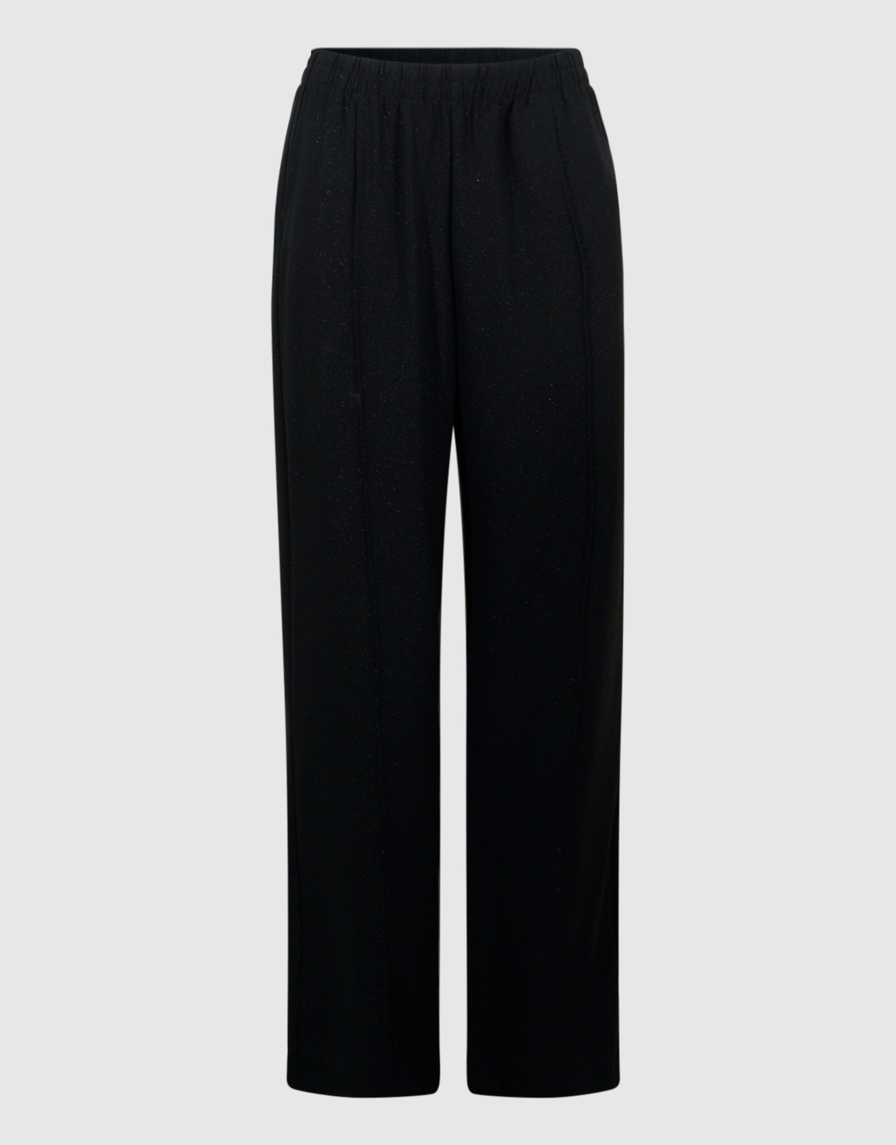 Schwarzer Glitzer-Hose mit weitem Bein SHOEBY WOMEN