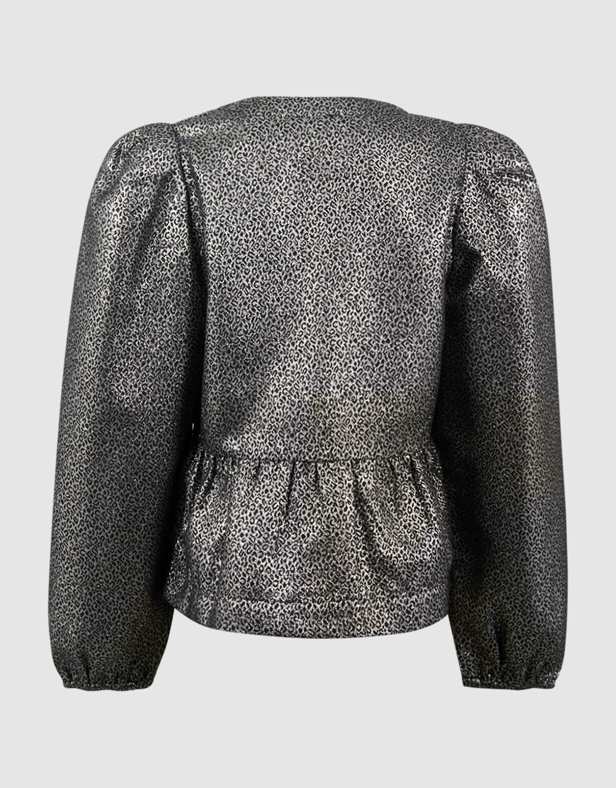 Jacquardbluse mit Schleife Silber SHOEBY GIRLS