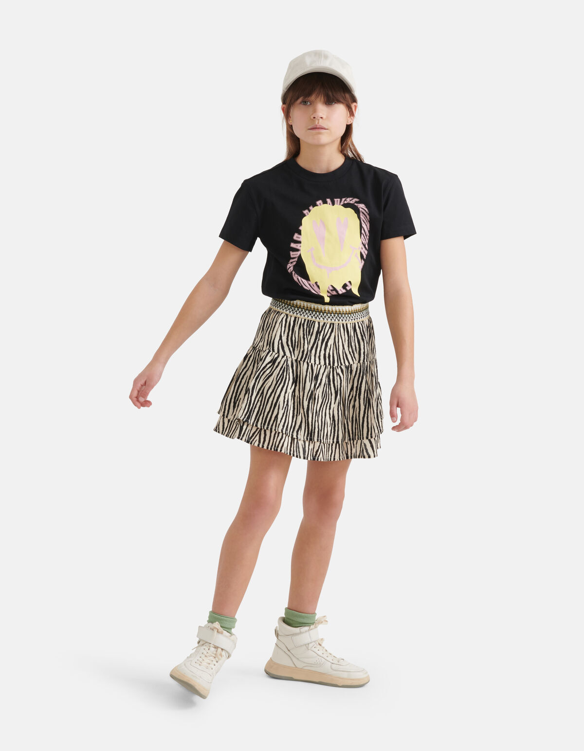 Locker geschnittenes T-Shirt Schwarz SHOEBY GIRLS