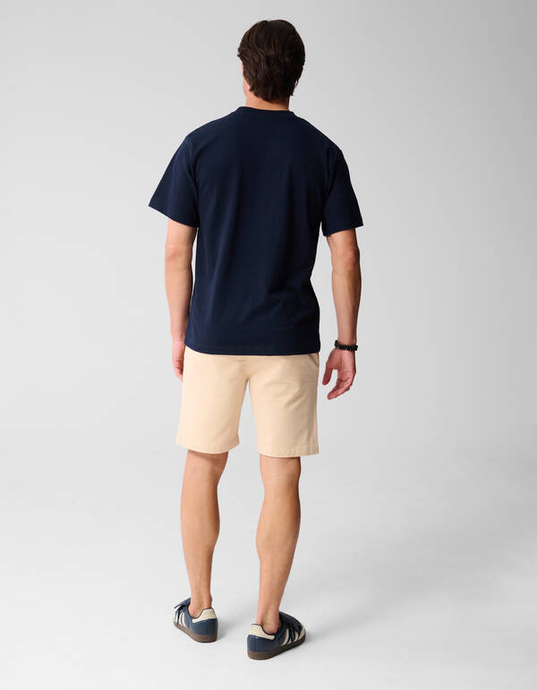 Jacquard-Label-T-Shirt Dunkelblau SHOEBY MEN