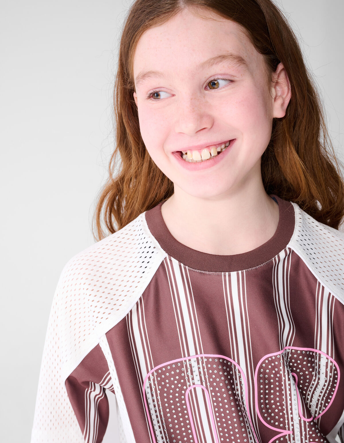 Strass Sporty T-Shirt Braun SHOEBY GIRLS