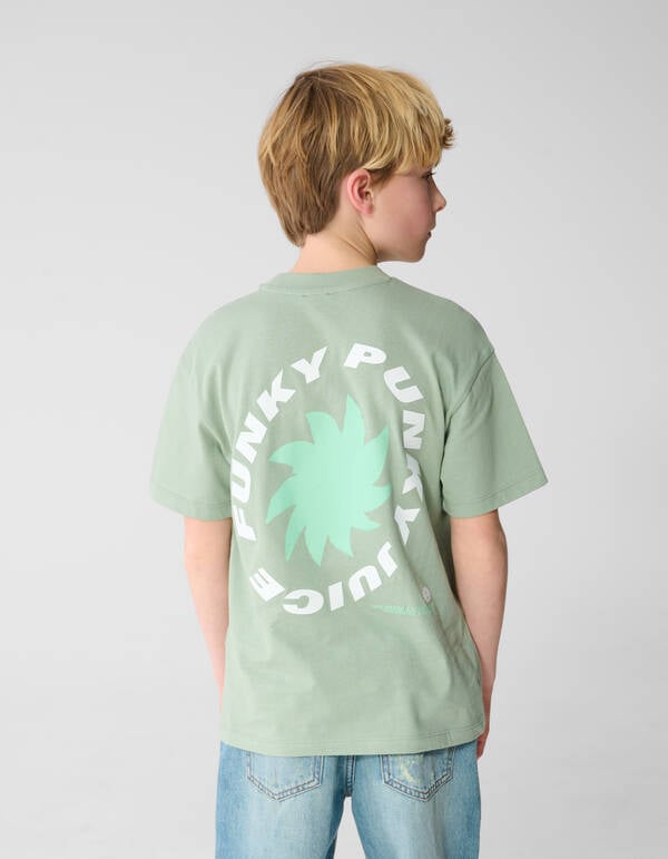 Funky Artwork T-Shirt Gr&uuml;n SHOEBY BOYS