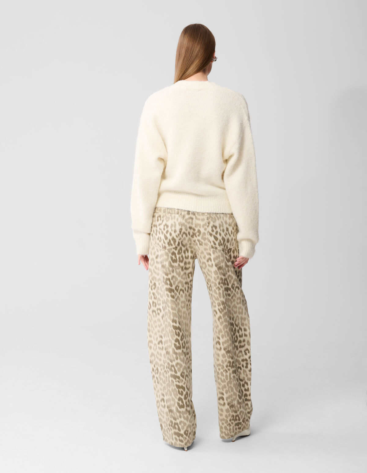 Blumenpullover in Off-White SHOEBY WOMEN