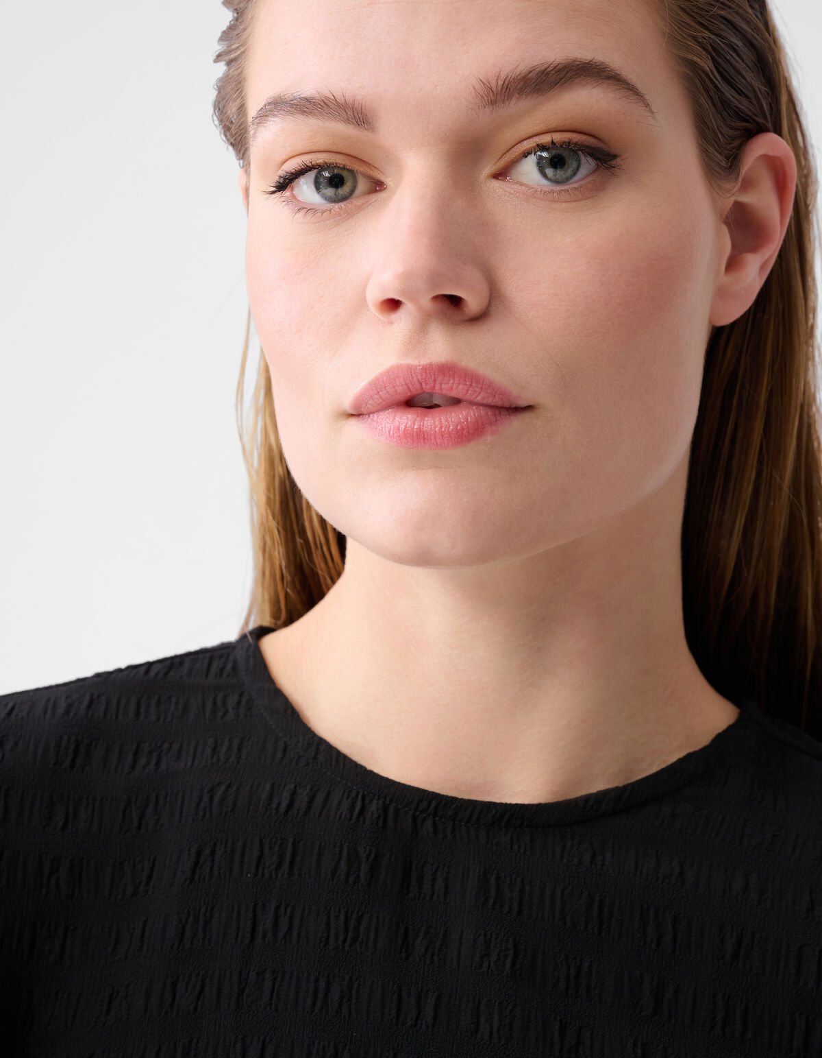 Crinkle Bow Top Schwarz SHOEBY WOMEN