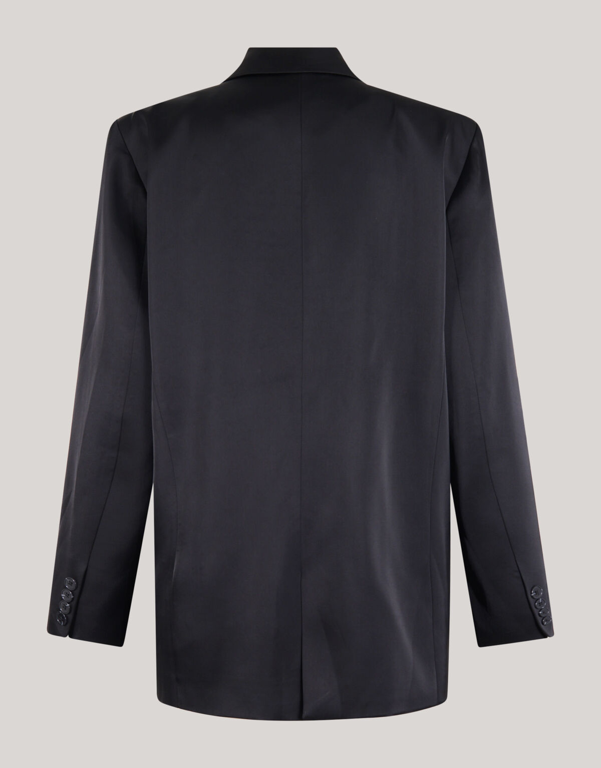 Satin R&uuml;schenblazer Schwarz SHOEBY WOMEN