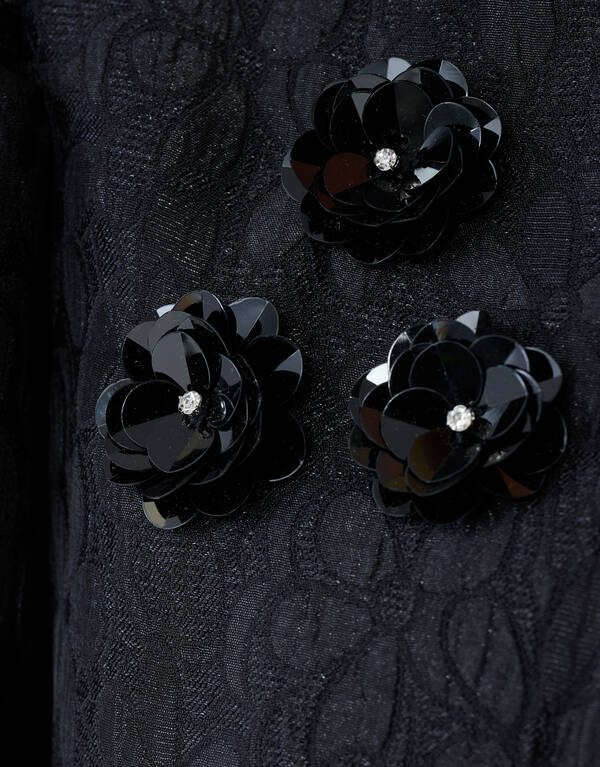 Blazer mit Blumenmuster Schwarz SHOEBY GIRLS