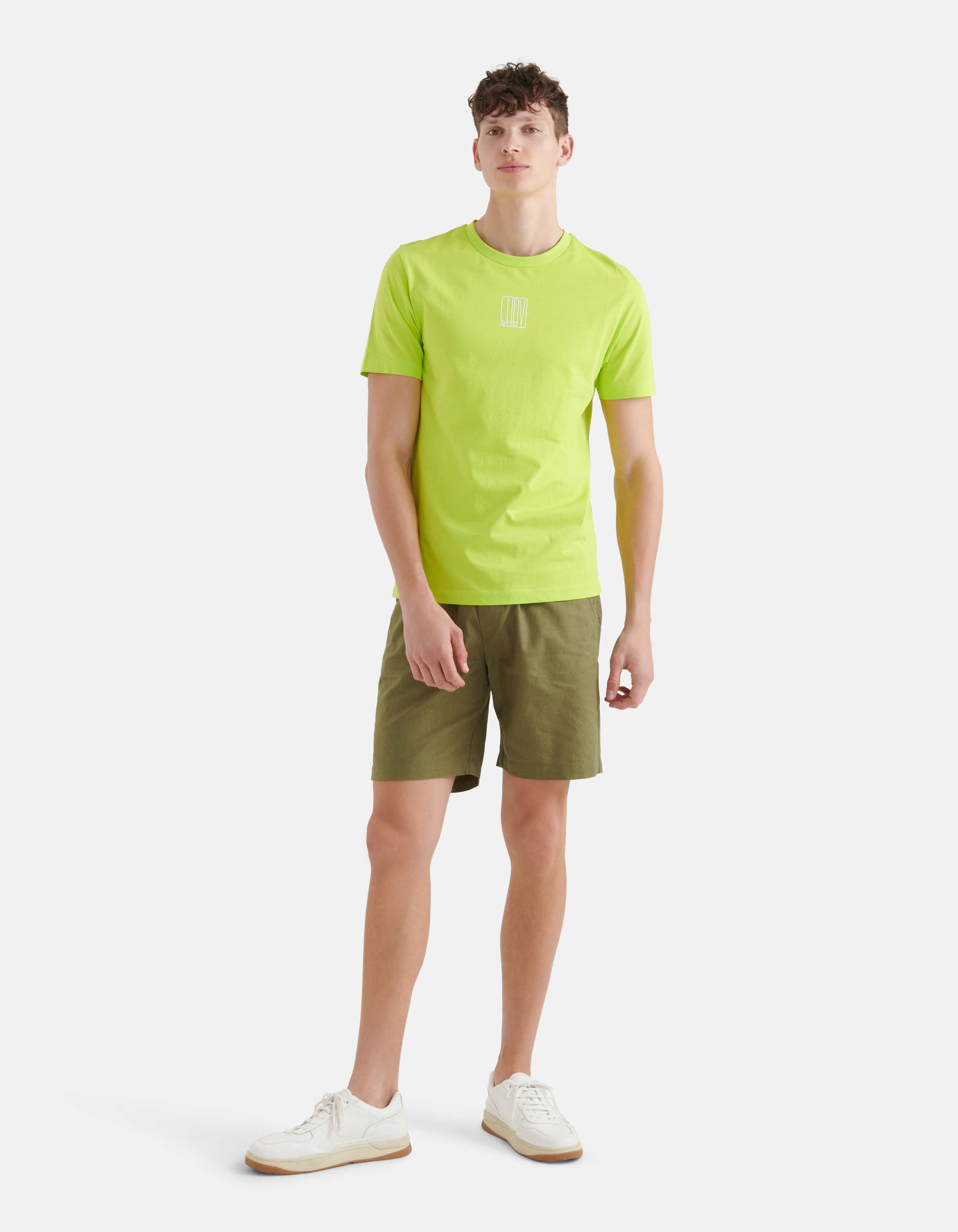 Text-T-Shirt Grün SHOEBY MEN