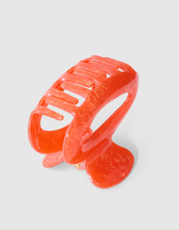 Gro&szlig;e Haarspange Orange SHOEBY ACCESSOIRES