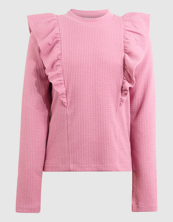 Struktur Rüschenoberteil Rosa SHOEBY GIRLS