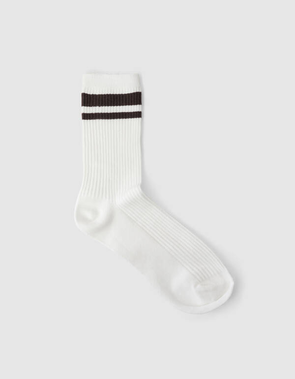 Sportliche Streep-Socken Braun SHOEBY ACCESSOIRES