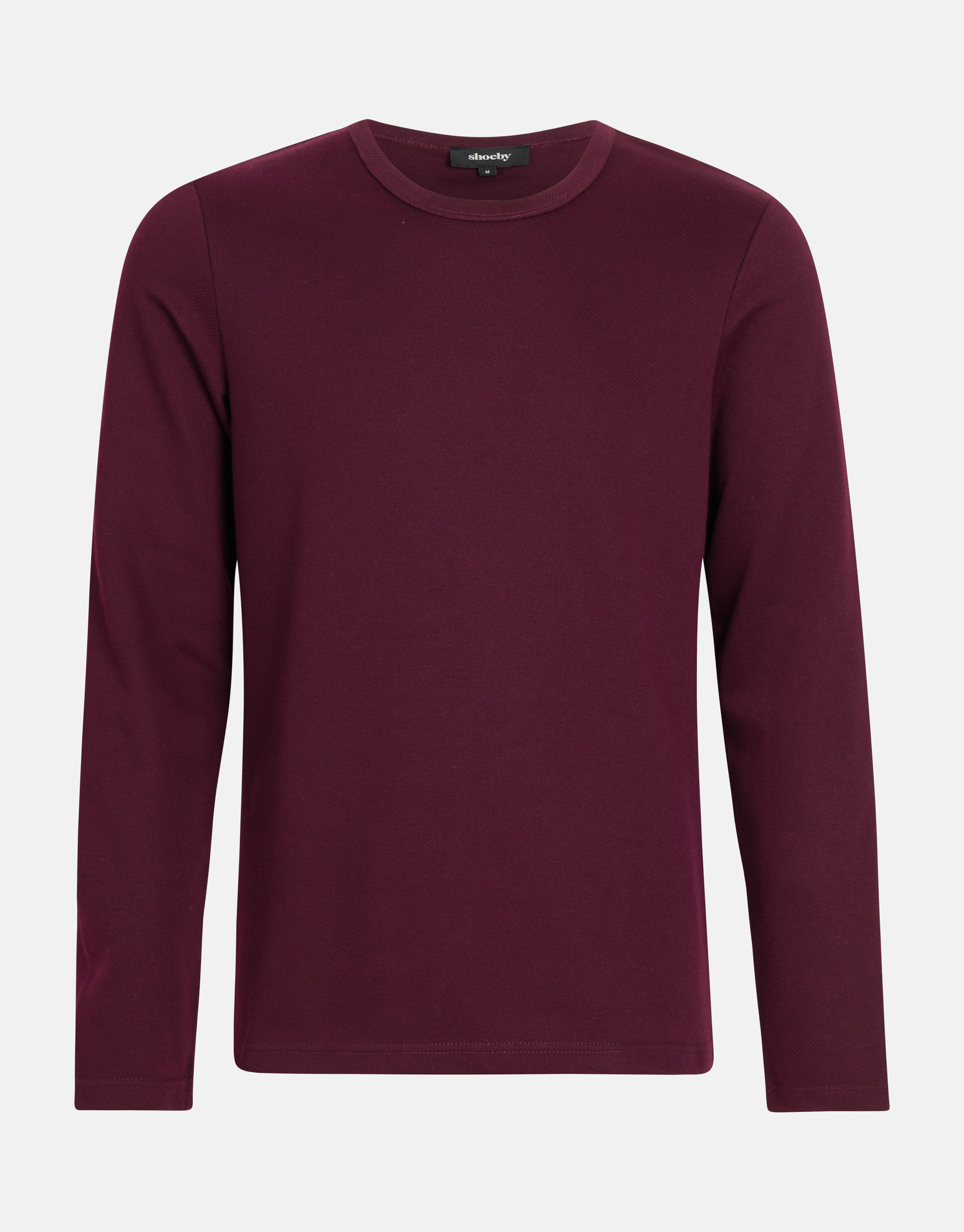 Textur-T-Shirt Bordeaux SHOEBY MEN